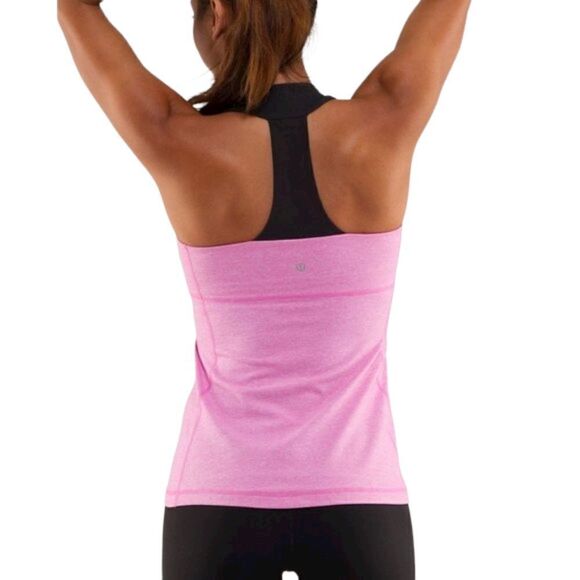 Lululemon Pink Scoop Neck Barbiecore Tank Top Cami (Size 4) (Small) - Picture 2 of 9